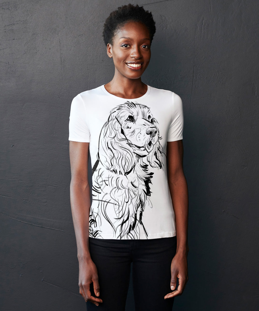 Cocker Spaniel Women's White T-Shirt