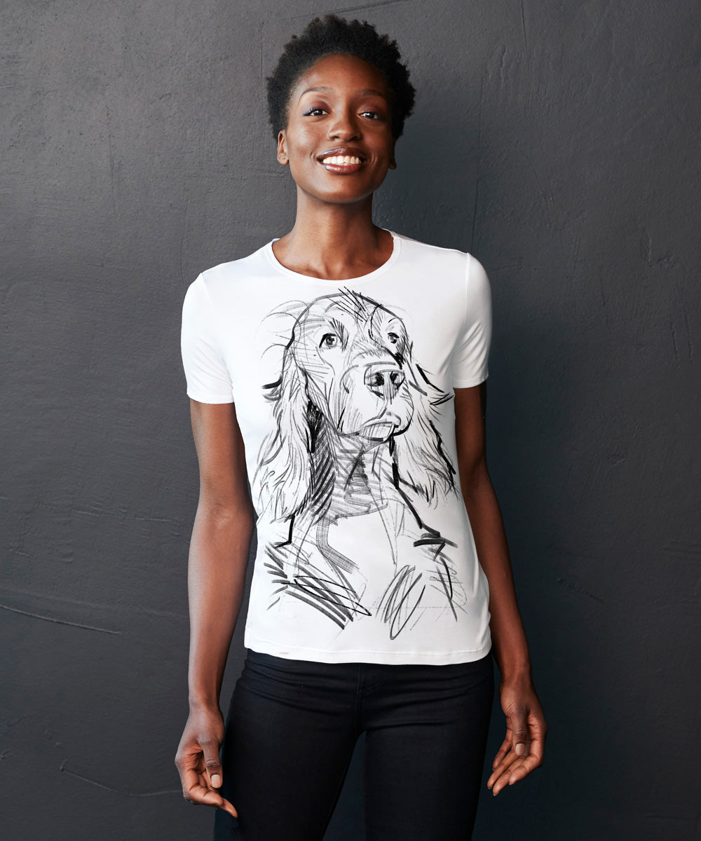 Irish Setter no. 1 Women's White T-Shirt