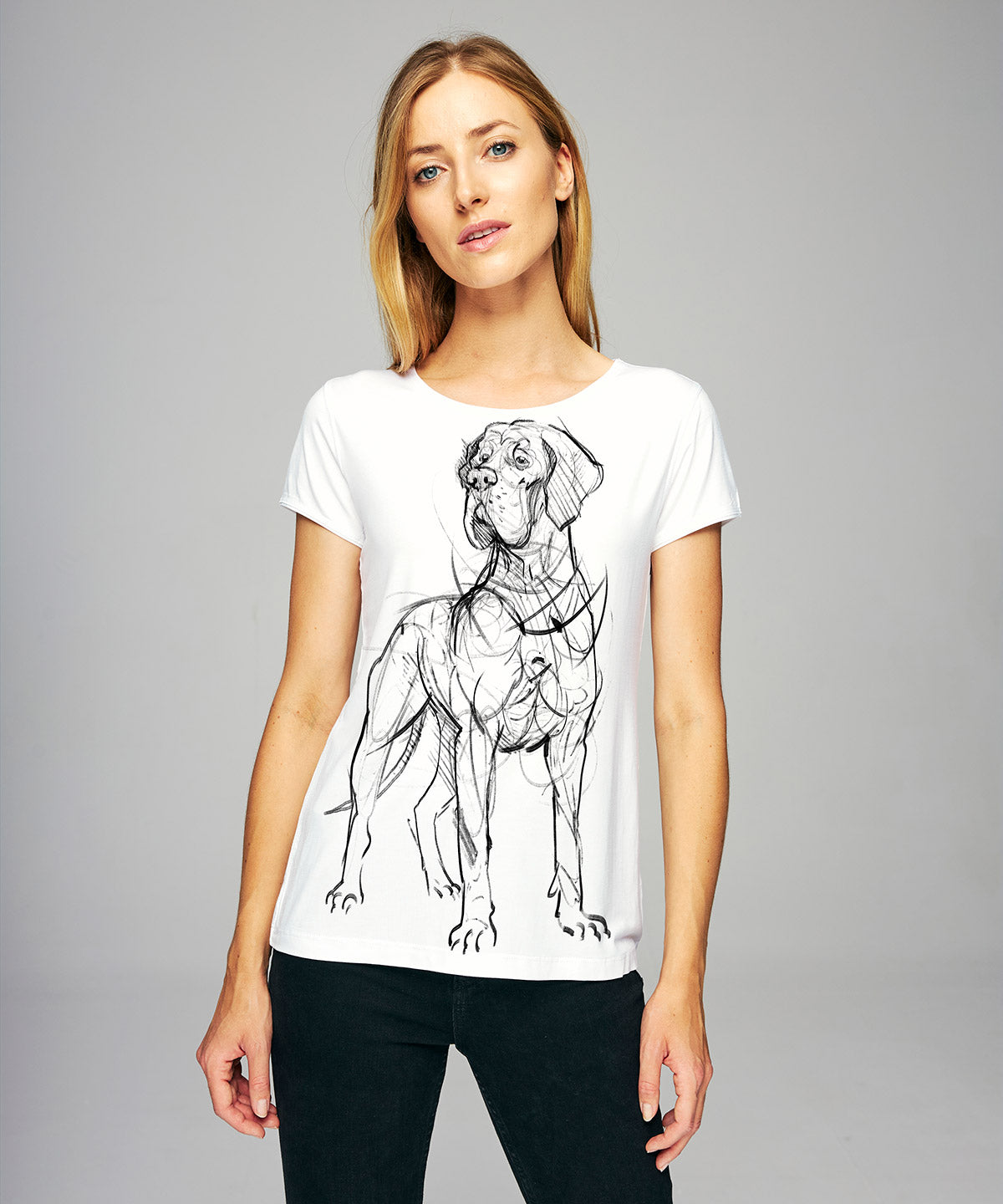 Great Dane No. 1 Women's White T-Shirt