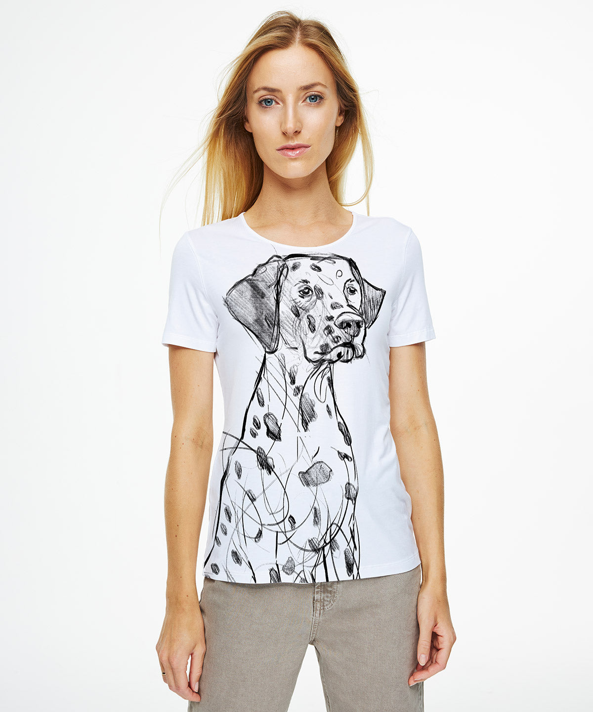 Dalmatian Women's White T-Shirt