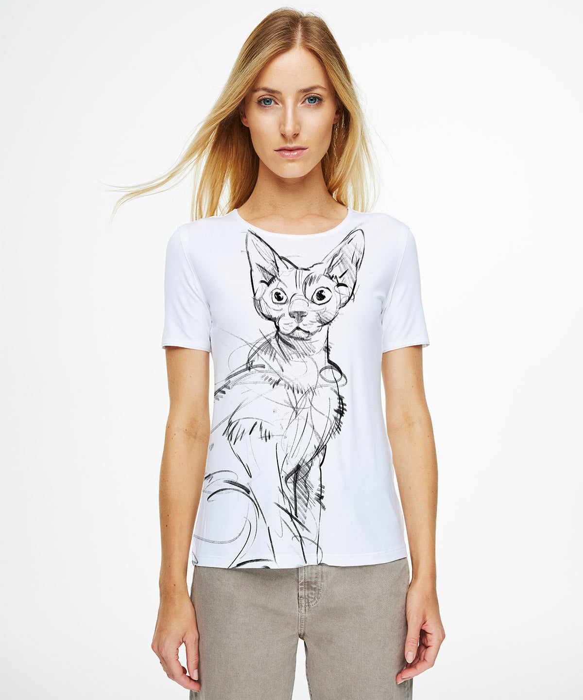 Devon Rex Women's White T-Shirt