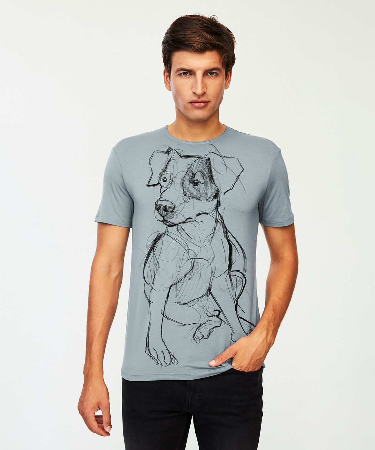 Parson Russell Terrier Men's Storm Cloud T-Shirt