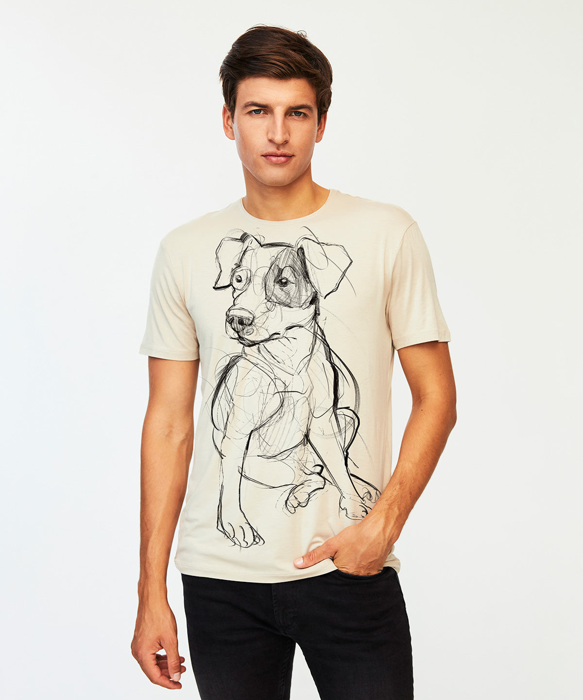 Parson Russell Terrier Men's Hummus T-Shirt