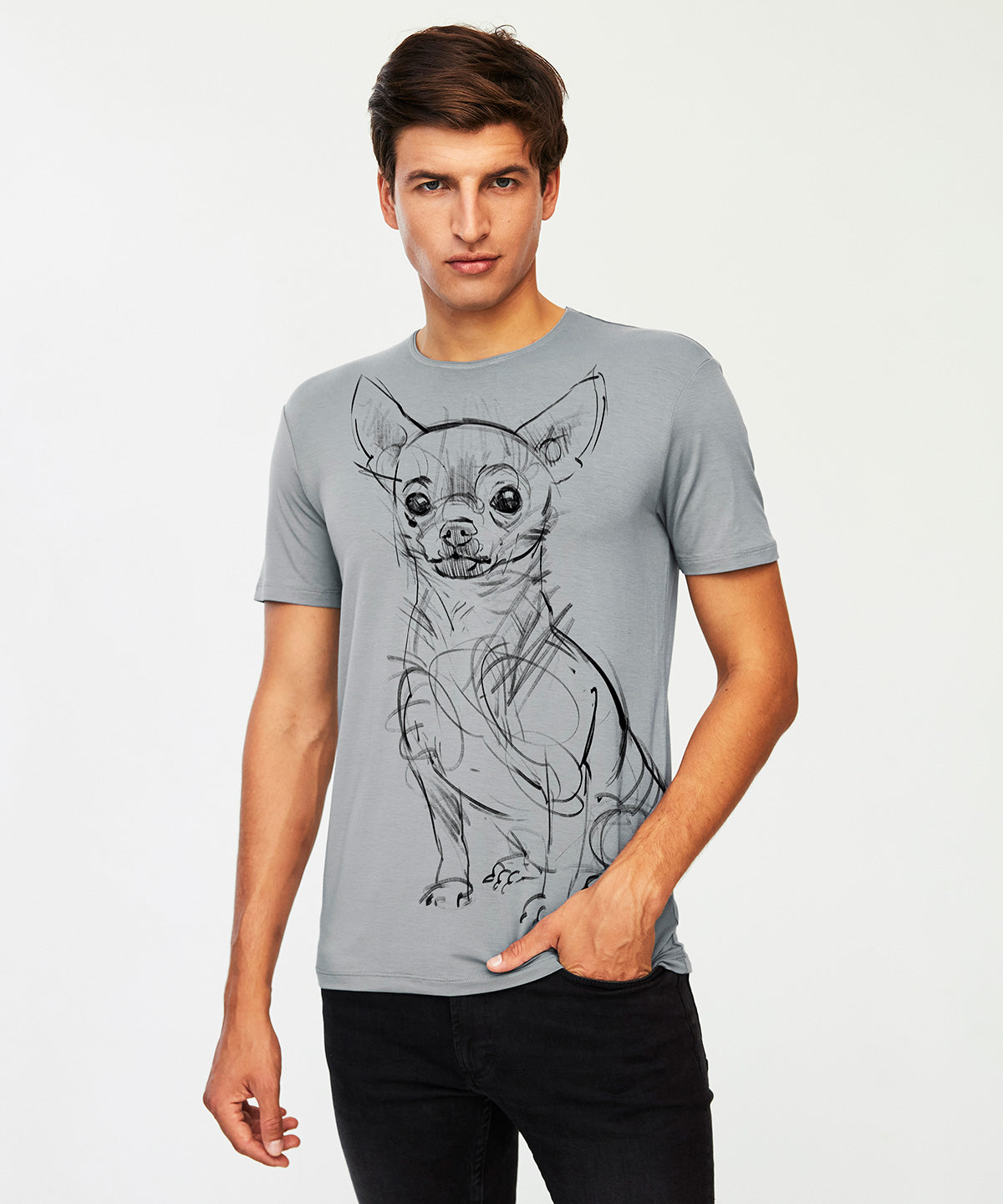 Chihuahua No. 2 Men's Storm Cloud T-Shirt