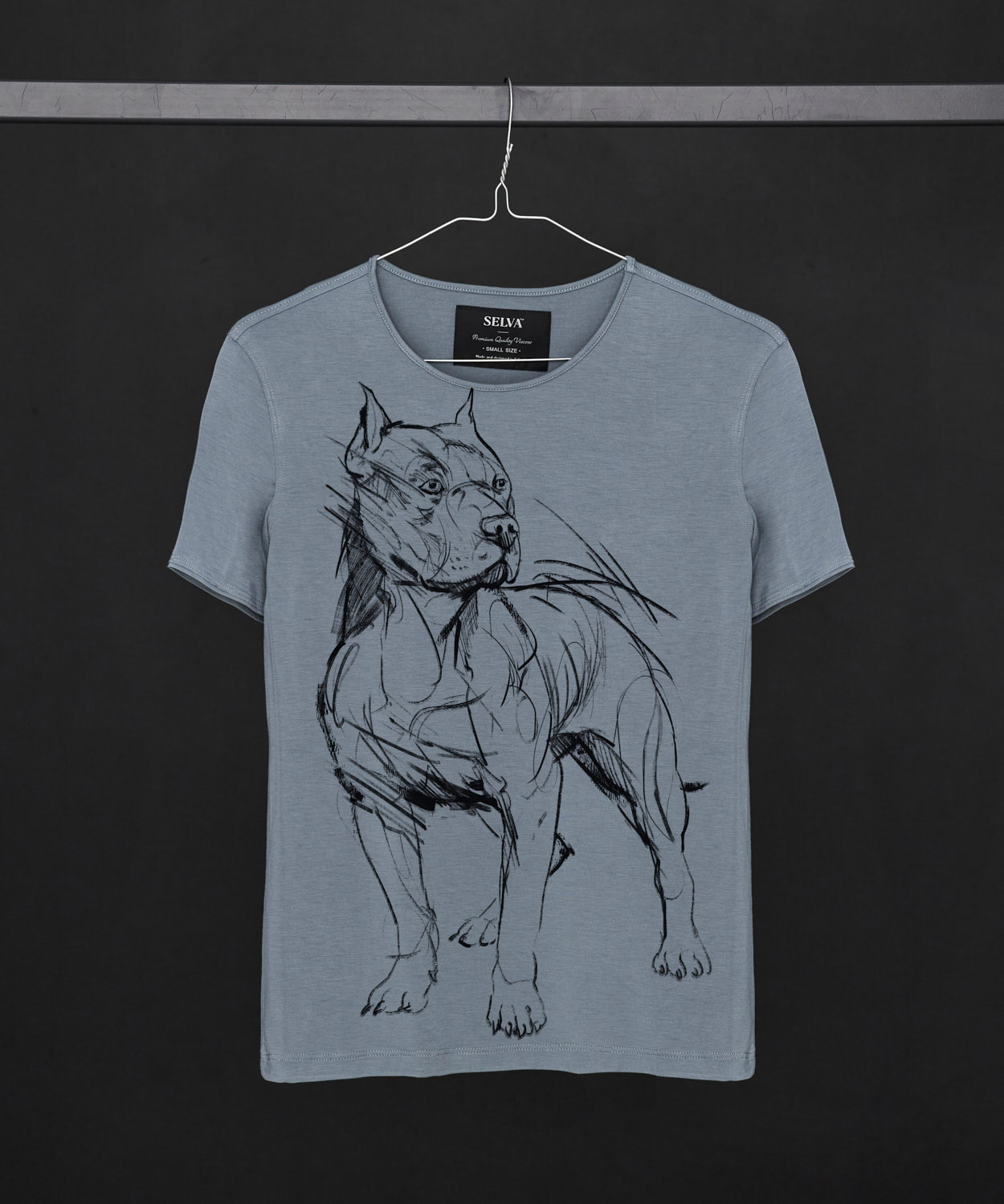 Koszulka damska - American Pit Bull Terrier - wzór 1 - Storm Cloud