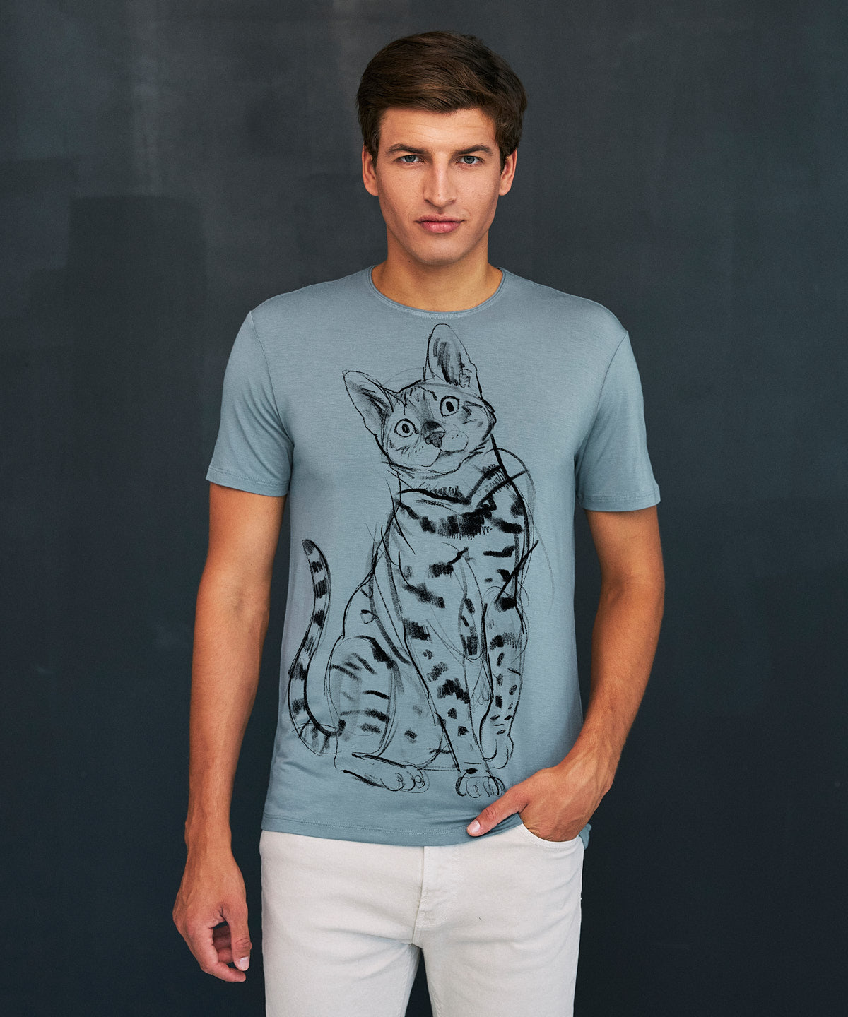 Bengal Cat Men's Storm Cloud T-Shirt