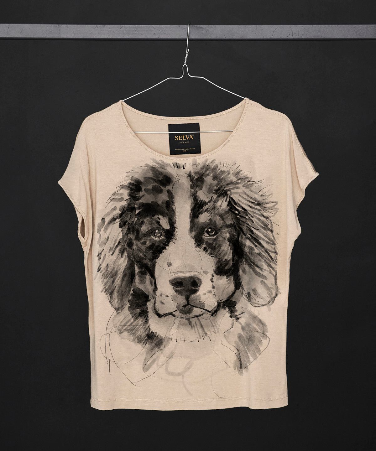 Koszulka damska - Bernese Mountain Dog No. 2 - Hummus