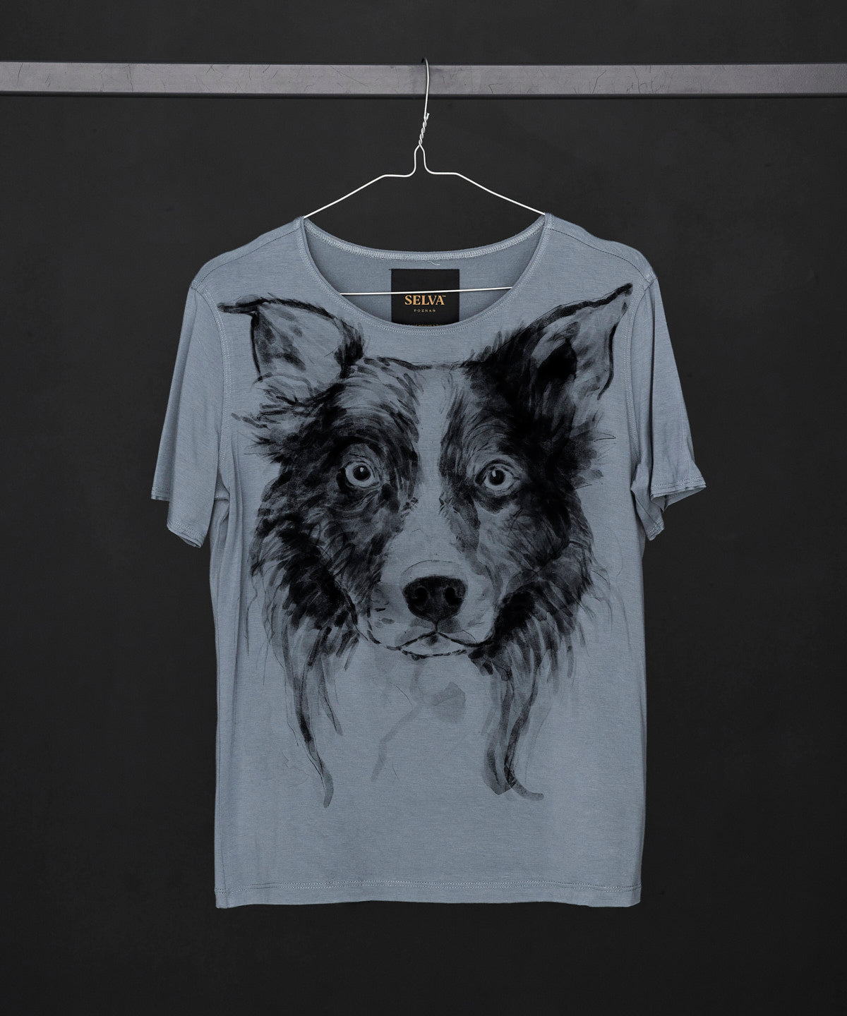Koszulka damska - Border Collie No. 3 - Storm Cloud