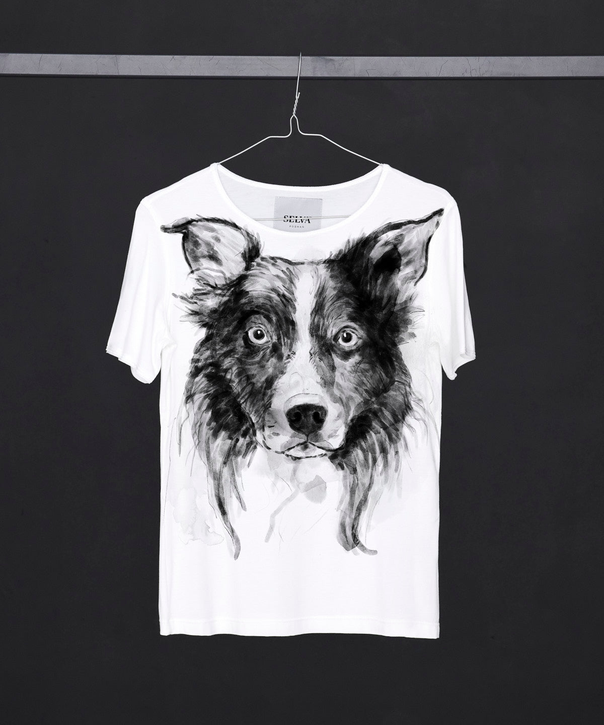 Koszulka damska - Border Collie No. 3 - biała