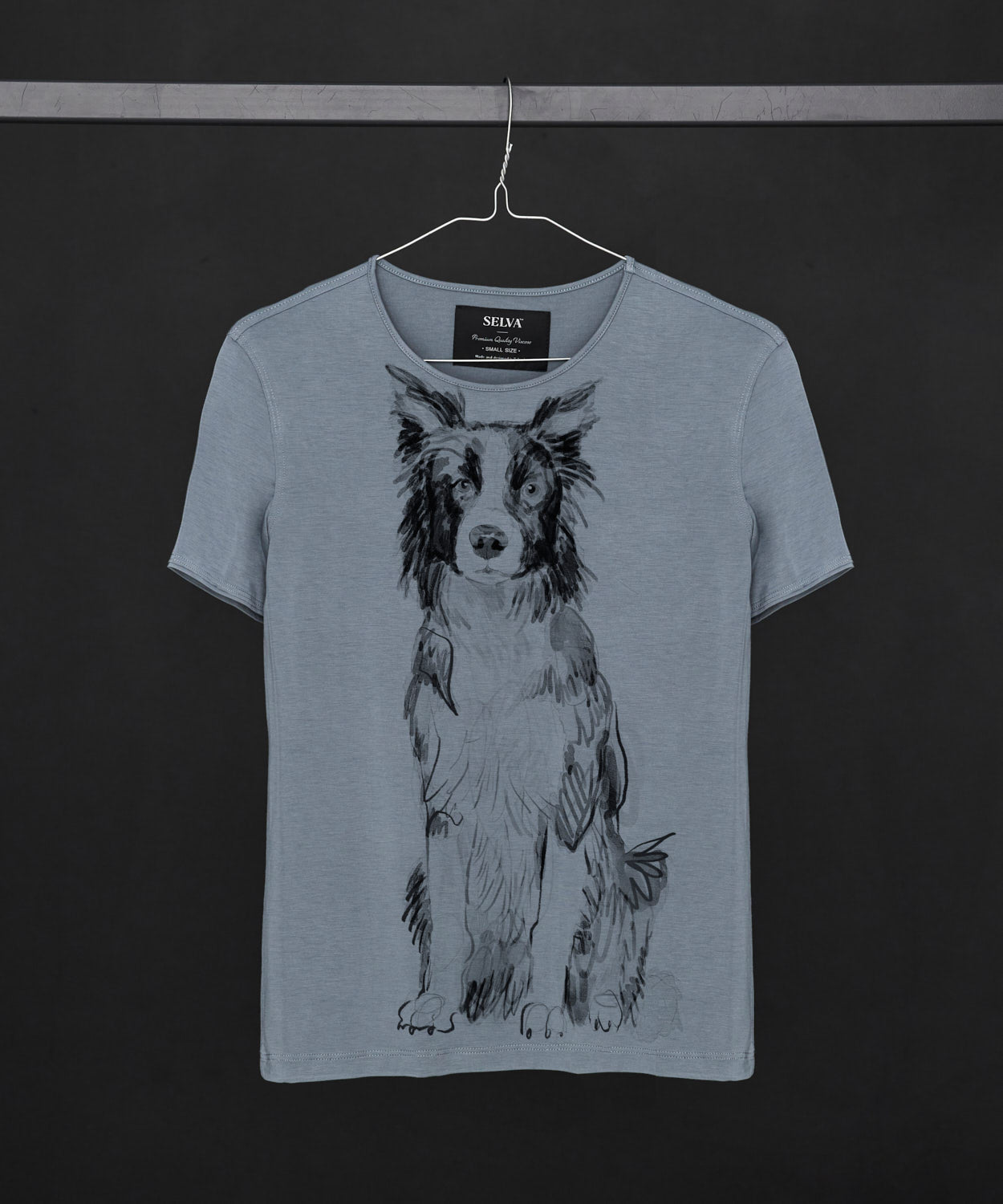 Koszulka damska - Border Collie No. 2 - Storm Cloud