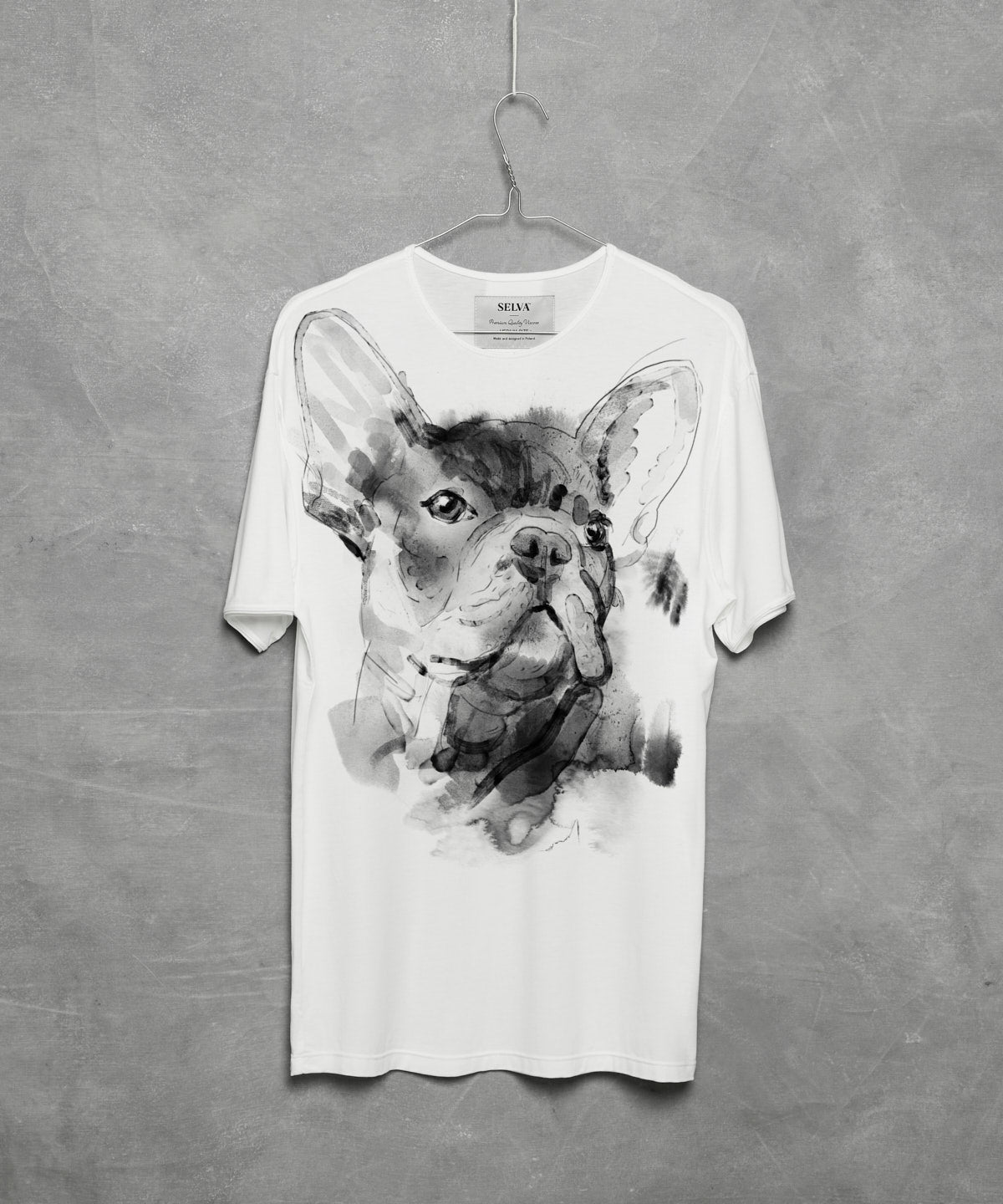 French Bulldog No. 2 Men's White T-Shirt