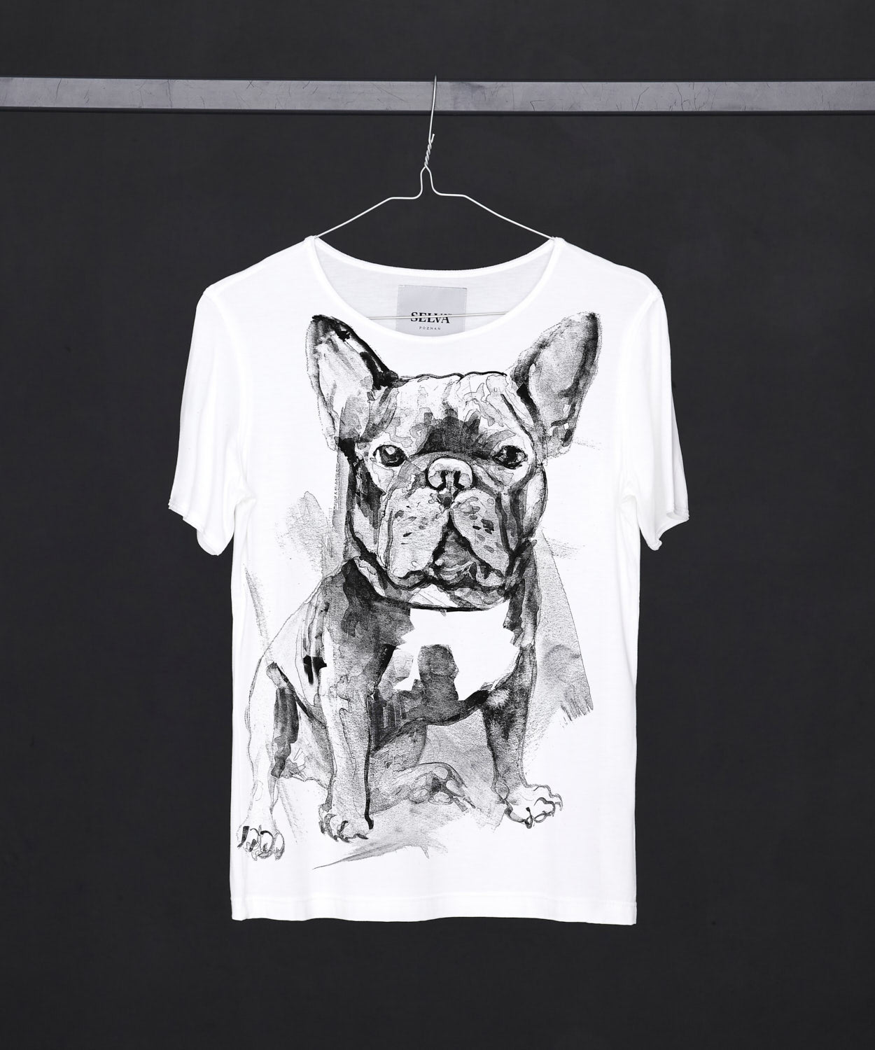 Koszulka damska - French Bulldog No. 5 - biała