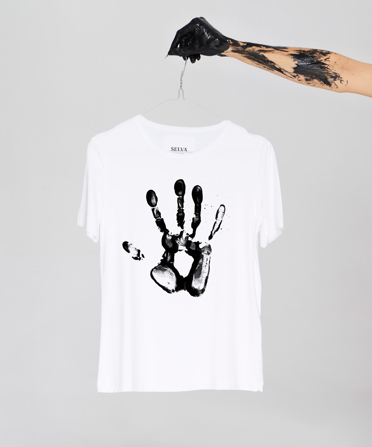 Handprint woman
