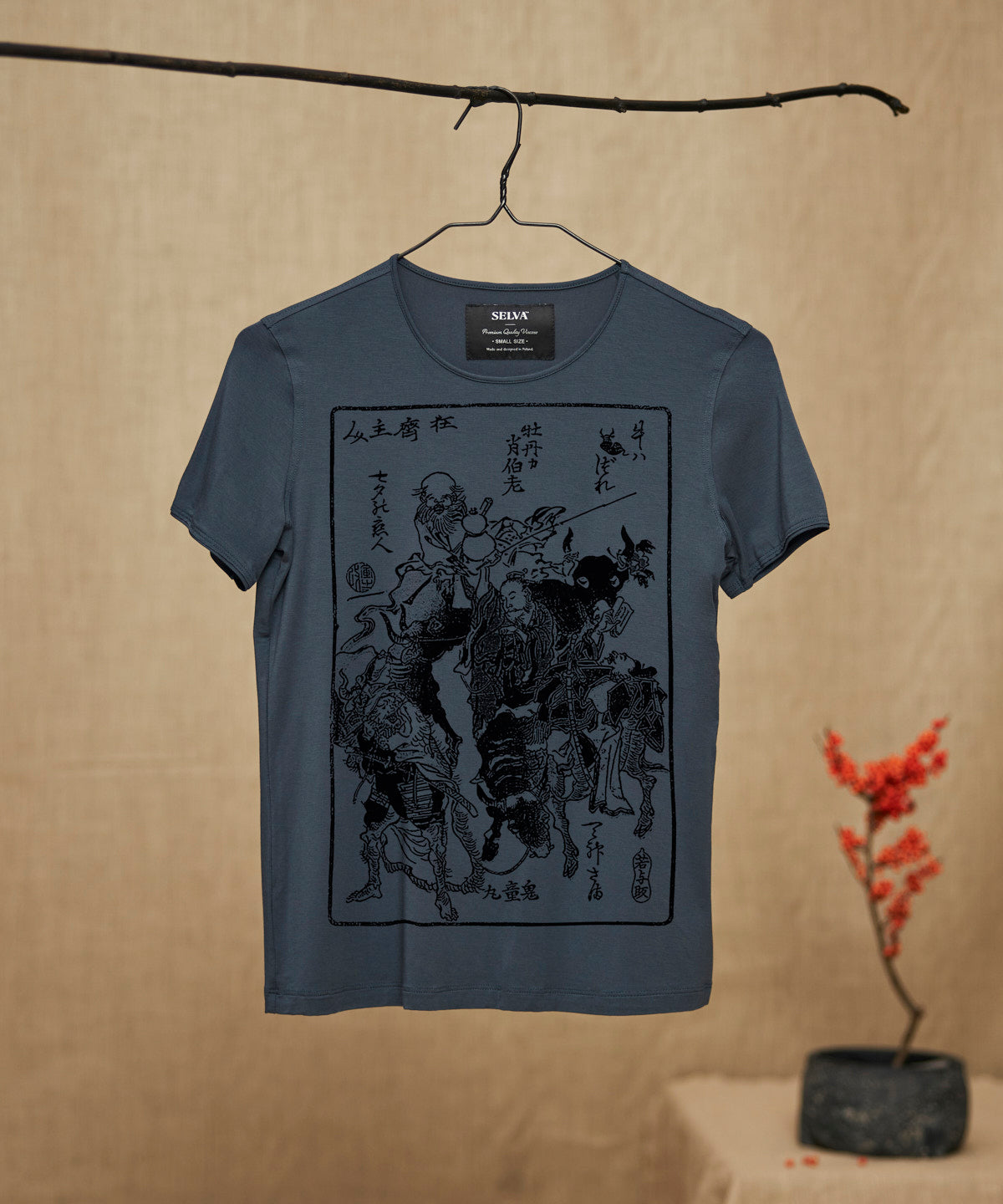 Kawanabe Kyosai T-shirt Woman dark cool gray