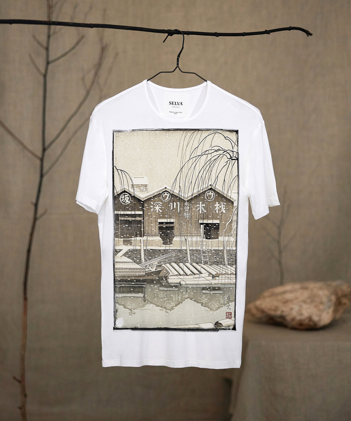 Mori Masamoto white t-shirt man