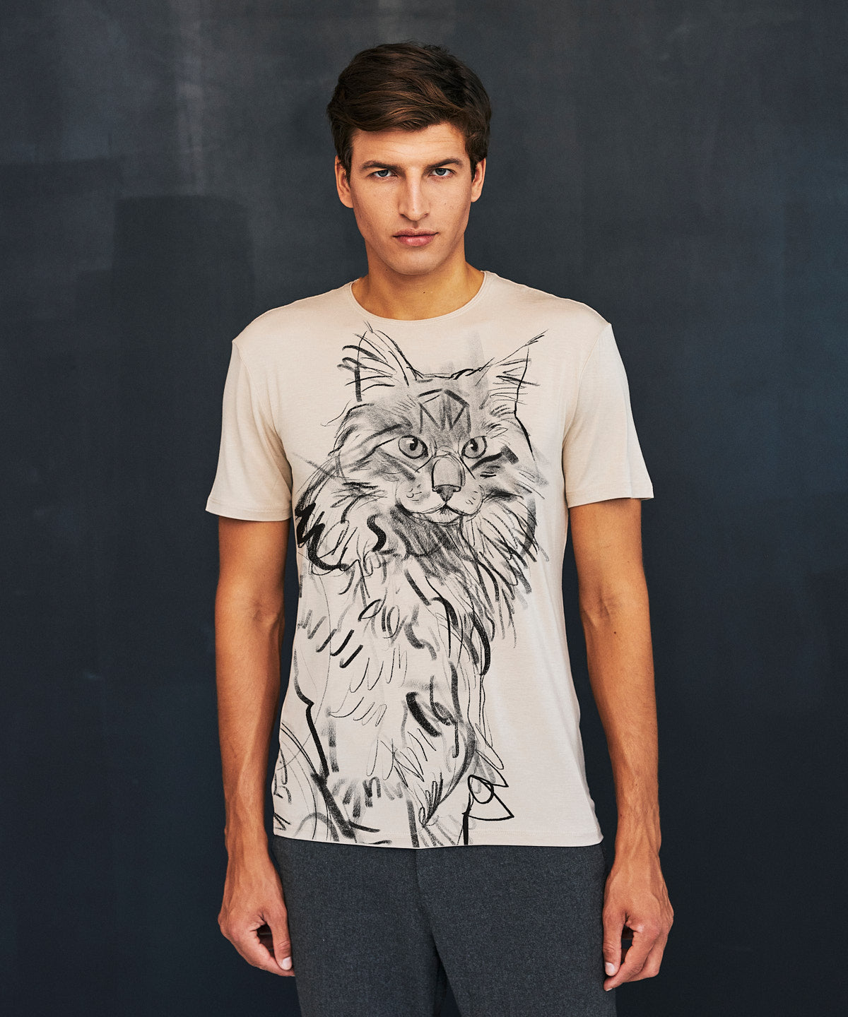 Norwegian Forest Cat Men's Hummus T-Shirt