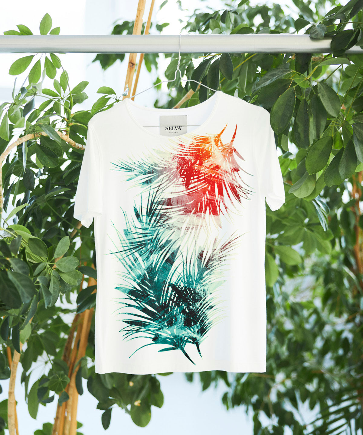 Orange&Turquoise T-shirt Woman