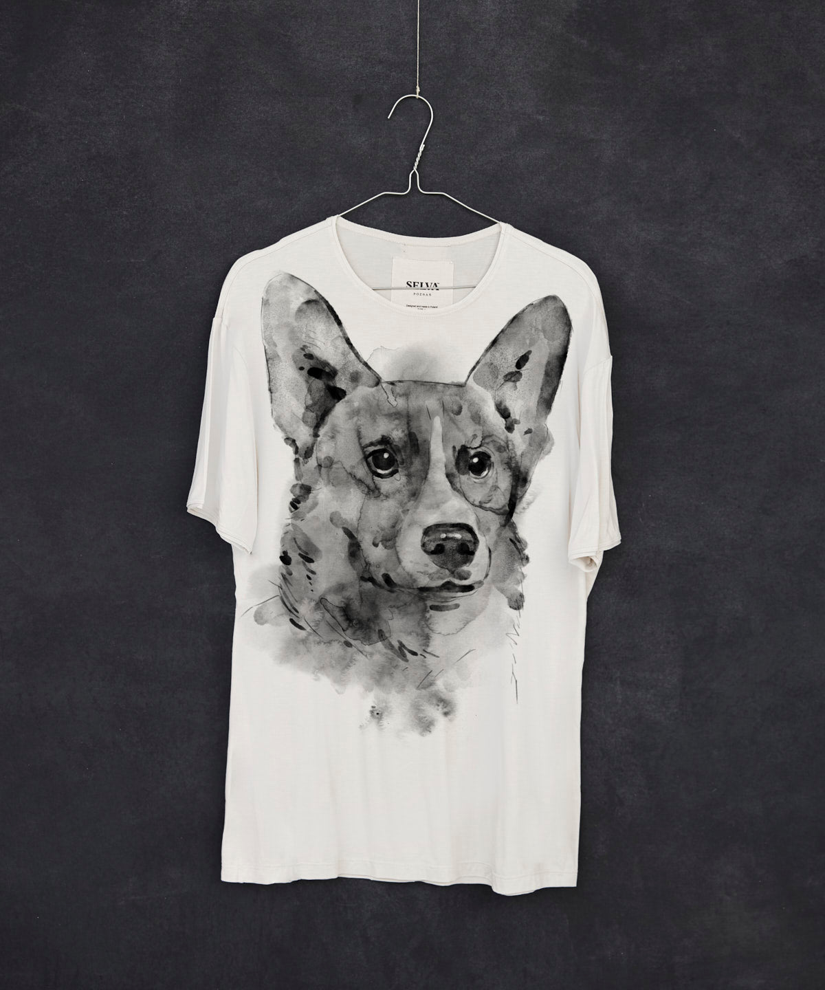 Pembroke corgi white t-shirt MAN