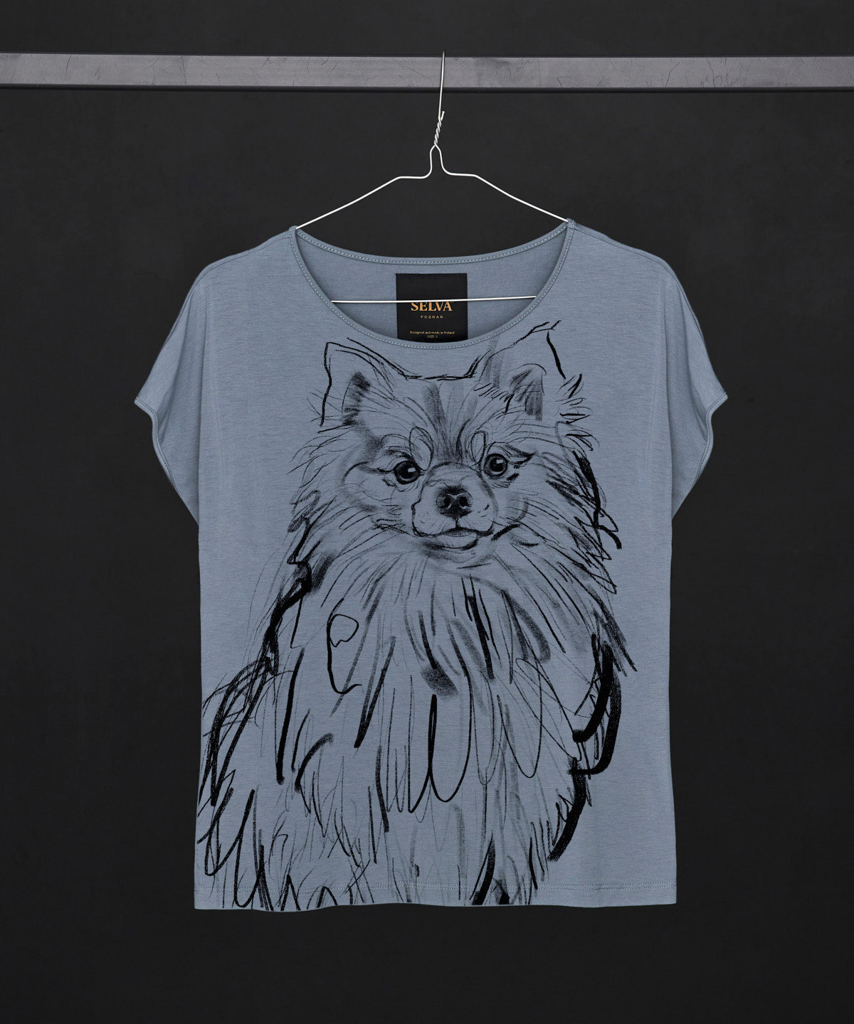 Koszulka damska - Pomeranian - No. 2 - Storm Cloud