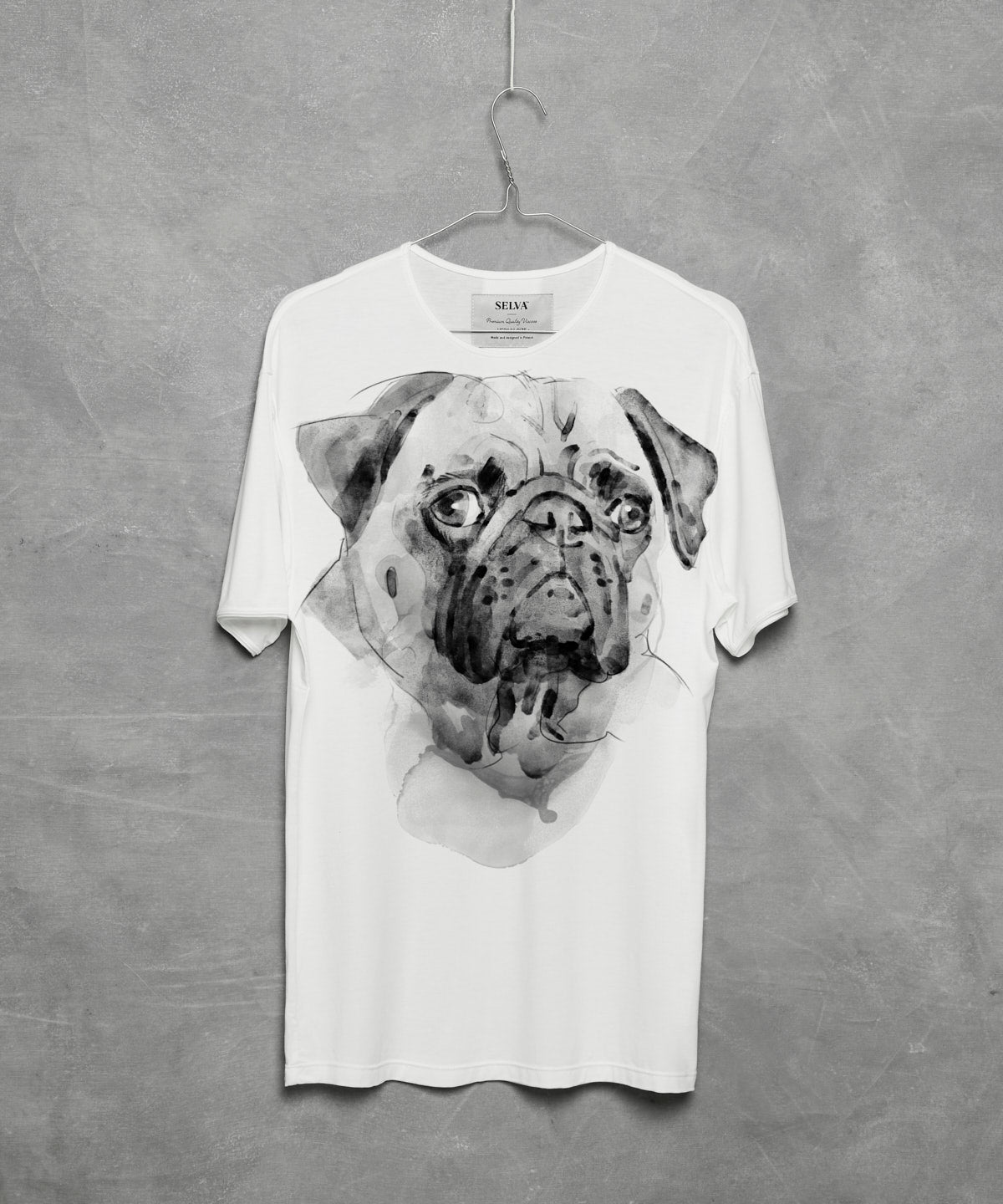 Pug No. 2 Men's White T-Shirt