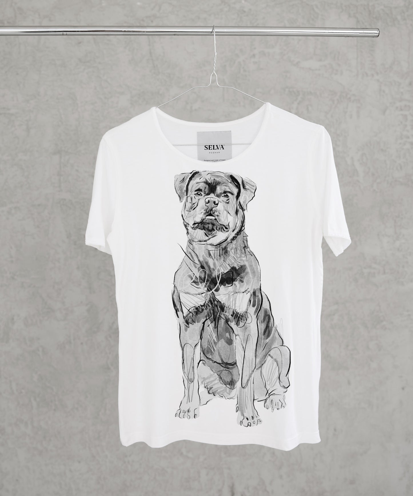 Koszulka damska - Rottweiler - No. 2 - Biała