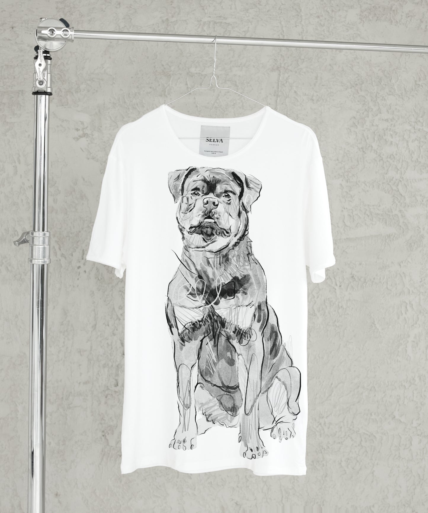 Rottweiler No. 2 Men's White T-Shirt