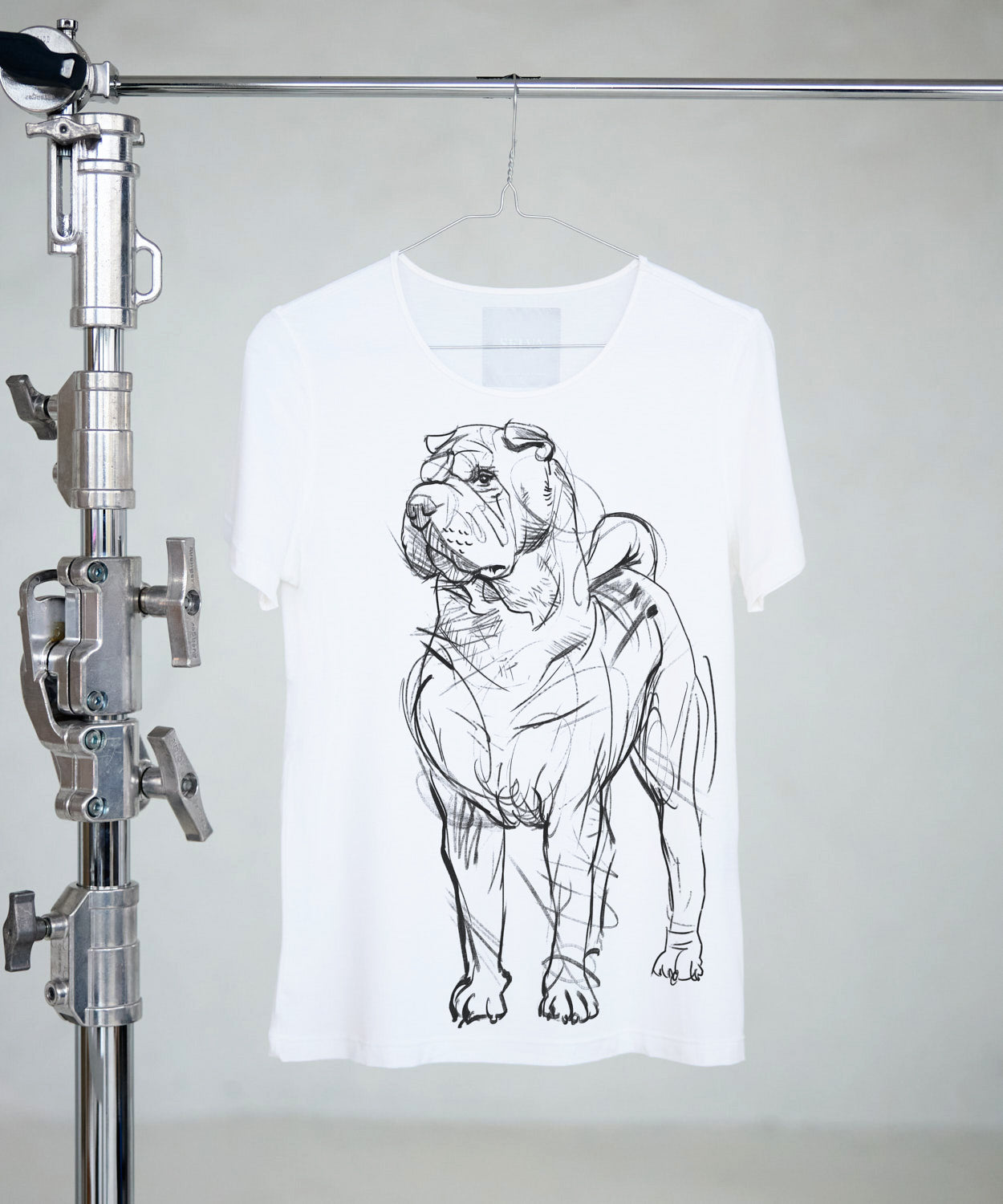 Koszulka damska - Shar Pei - Biała