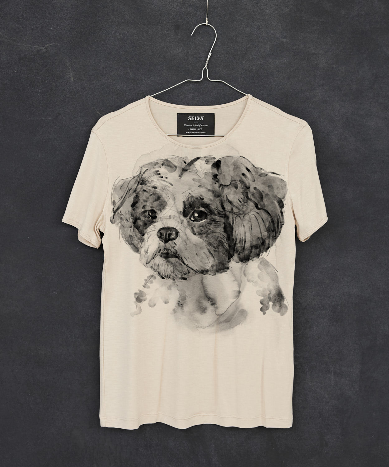 Koszulka damska - Shih tzu - No. 2 - Hummus