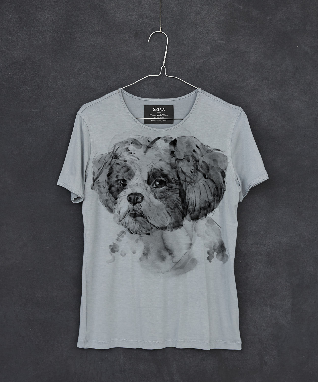 Koszulka damska - Shih tzu - No. 2 - Storm Cloud
