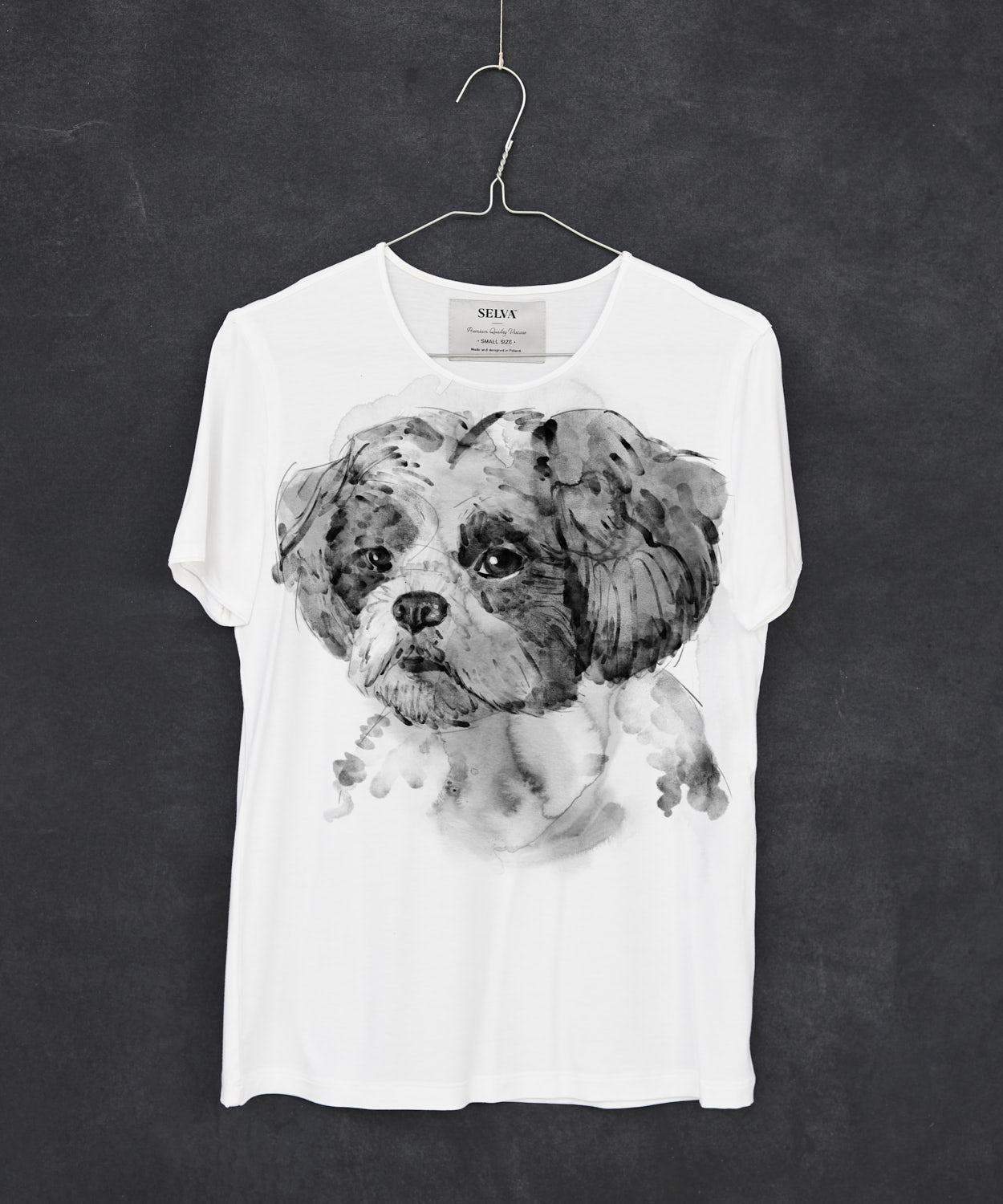 Koszulka damska - Shih tzu - No. 2 - Biała