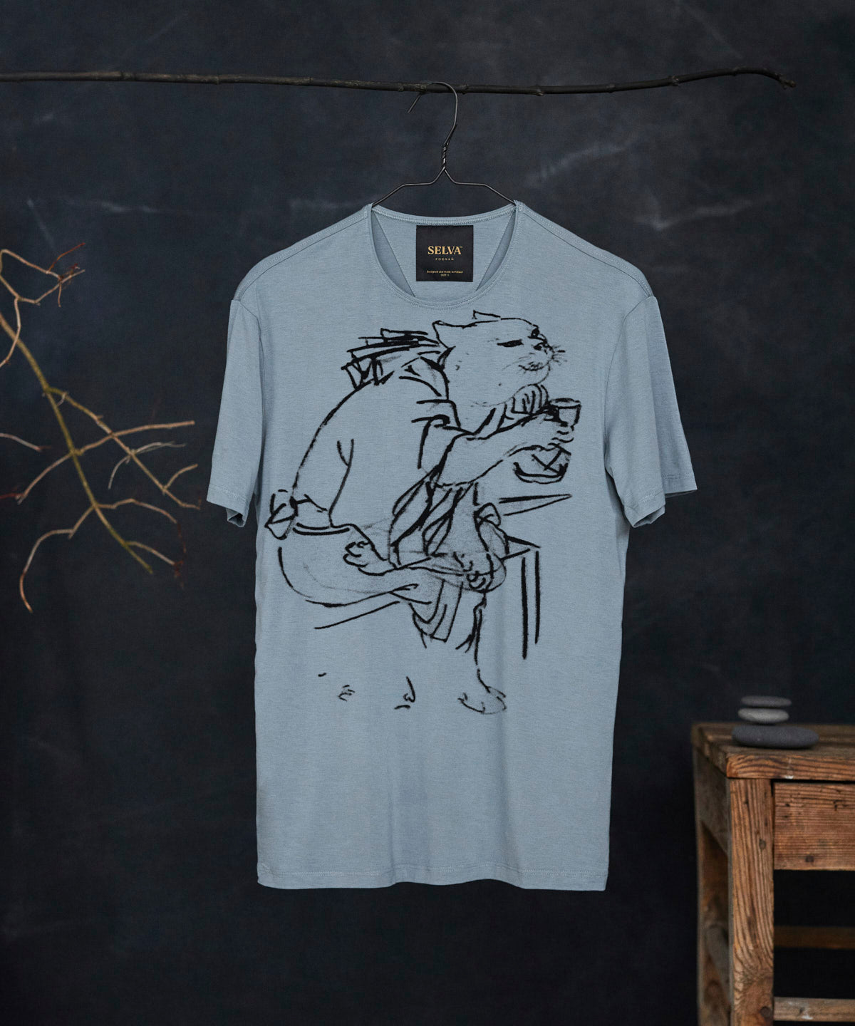 Unknown artist sketch no.55 storm cloud t-shirt man