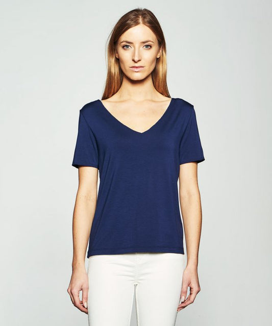 Navy Blue V Neck