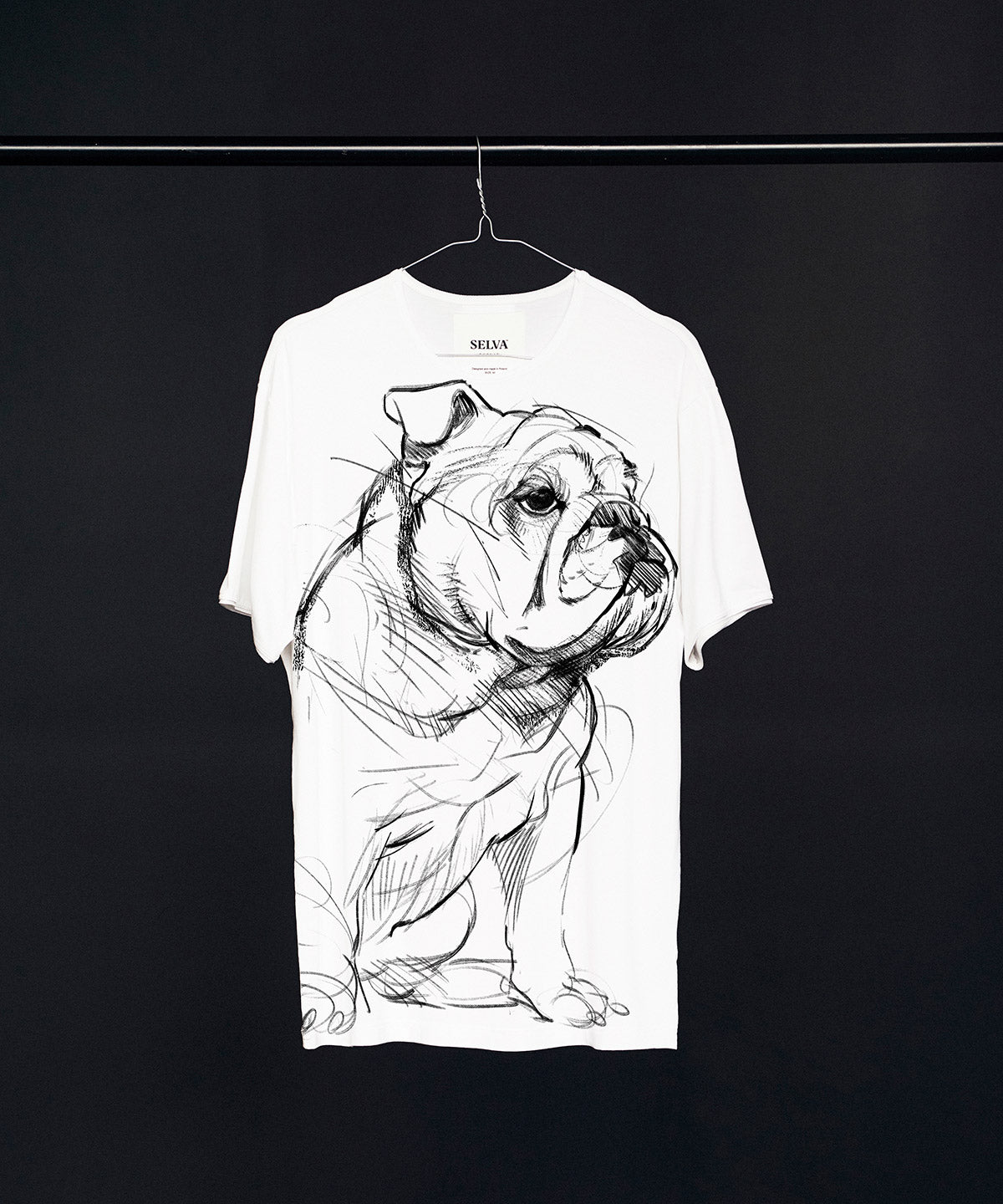 Bulldog Men’s White T-Shirt
