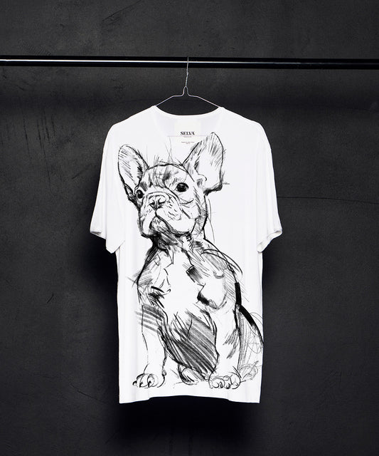 French Bulldog no. 1 Men's White T-Shirt