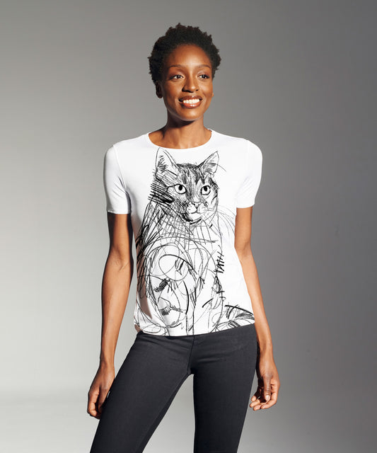 Alley Cat No. 3 White Women’s T-Shirt
