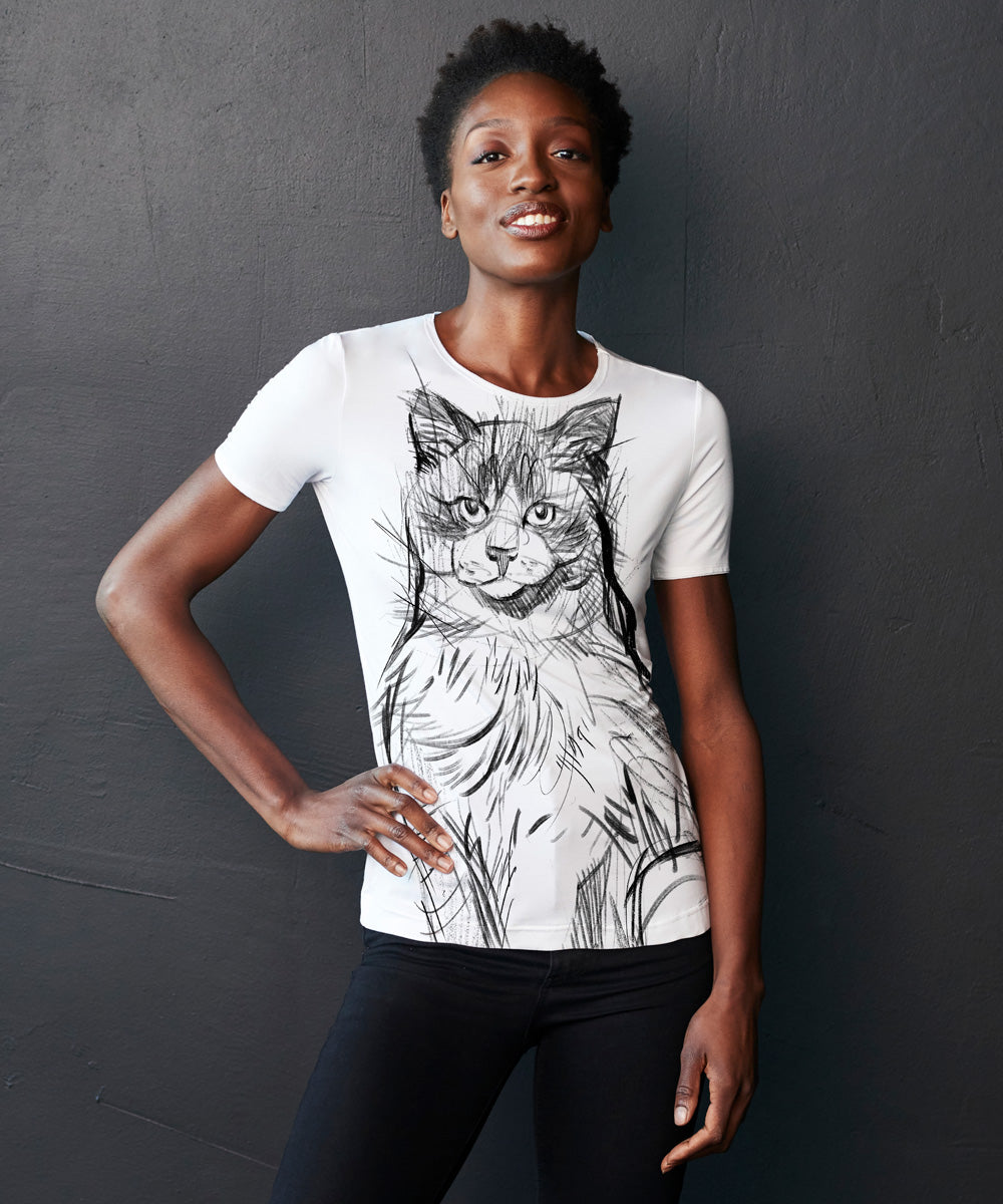 Ragdoll Women's White T-Shirt