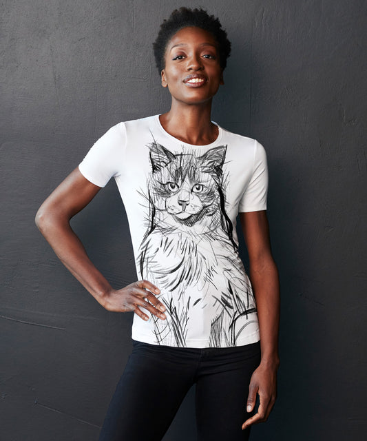 Ragdoll Women's White T-Shirt