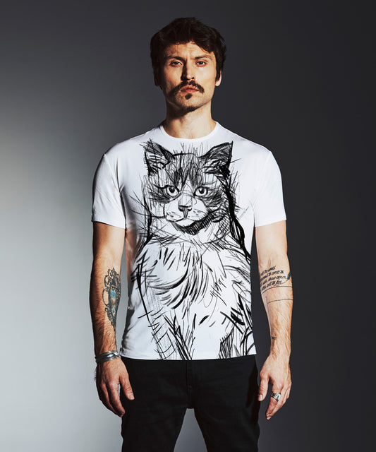 Ragdoll Men's White T-Shirt