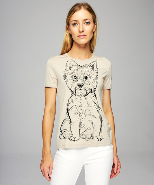 Koszulka damska - West Highland White Terrier - Hummus