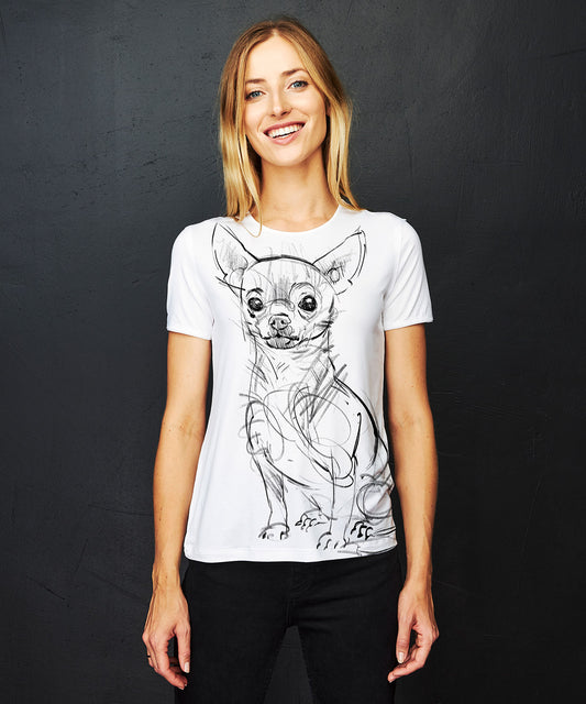 Chihuahua No. 2 Women's White T-Shirt