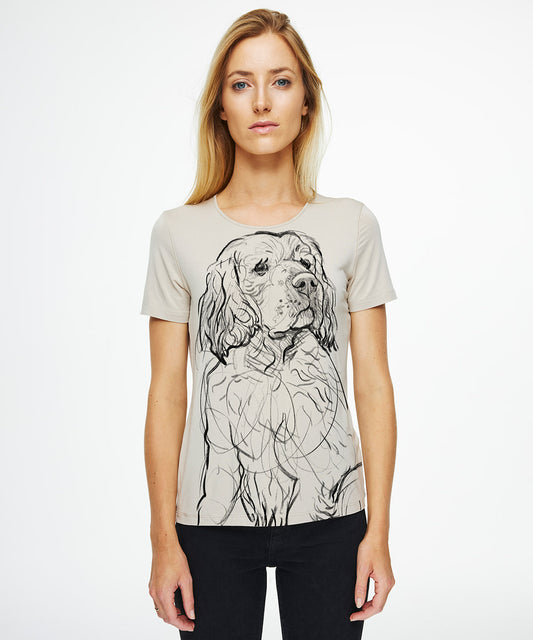 Clumber Spaniel Women's Hummus T-Shirt