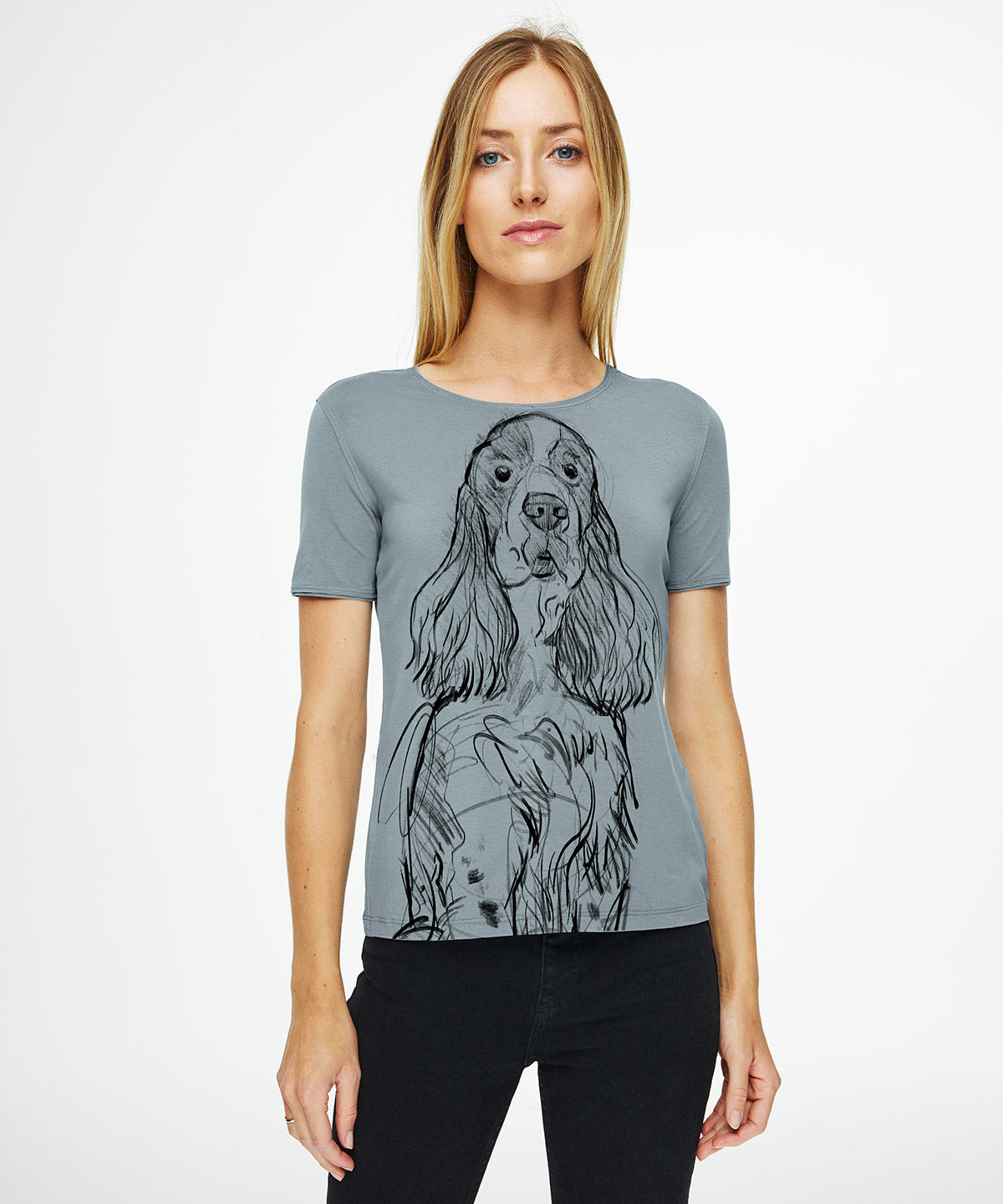 English Springer Spaniel No. 1 Women's Storm Cloud T-Shirt