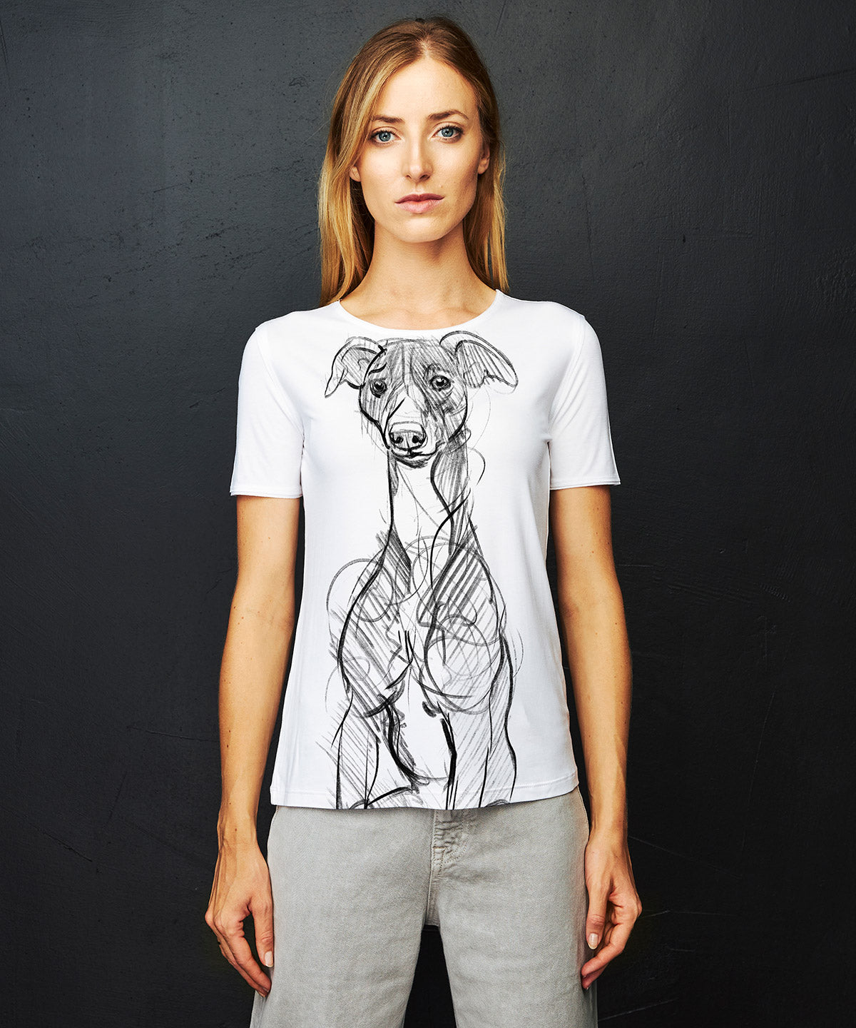 Whippet No. 1 Women's White T-Shirt