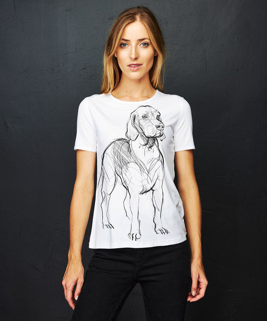 Polish Hound Women's White T-Shirt