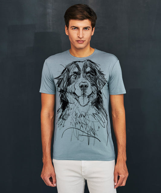 Koszulka męska - Bernese Mountain Dog No. 1 Men's Storm Cloud T-Shirt
