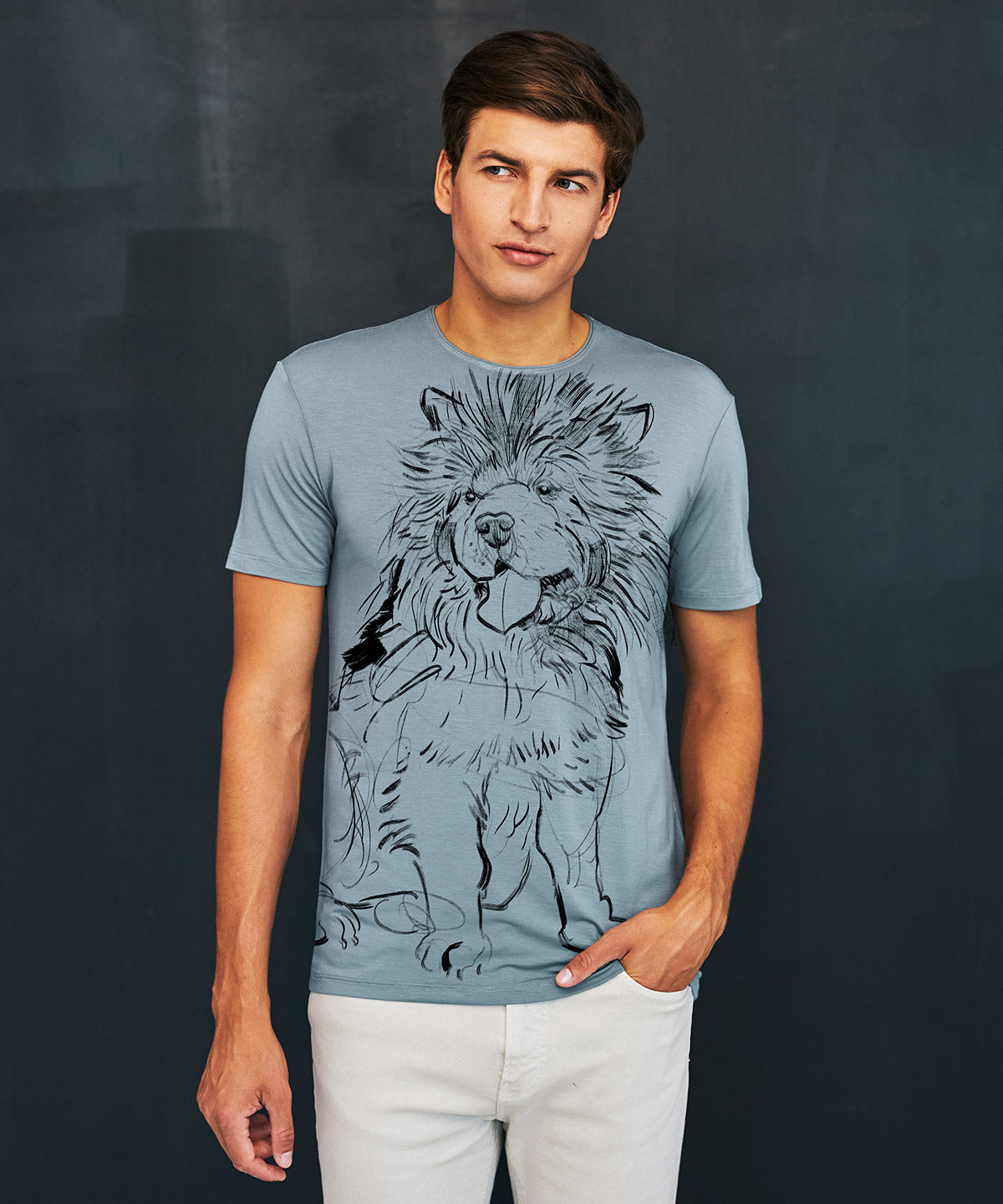 Chow Chow Men's Storm Cloud T-Shirt