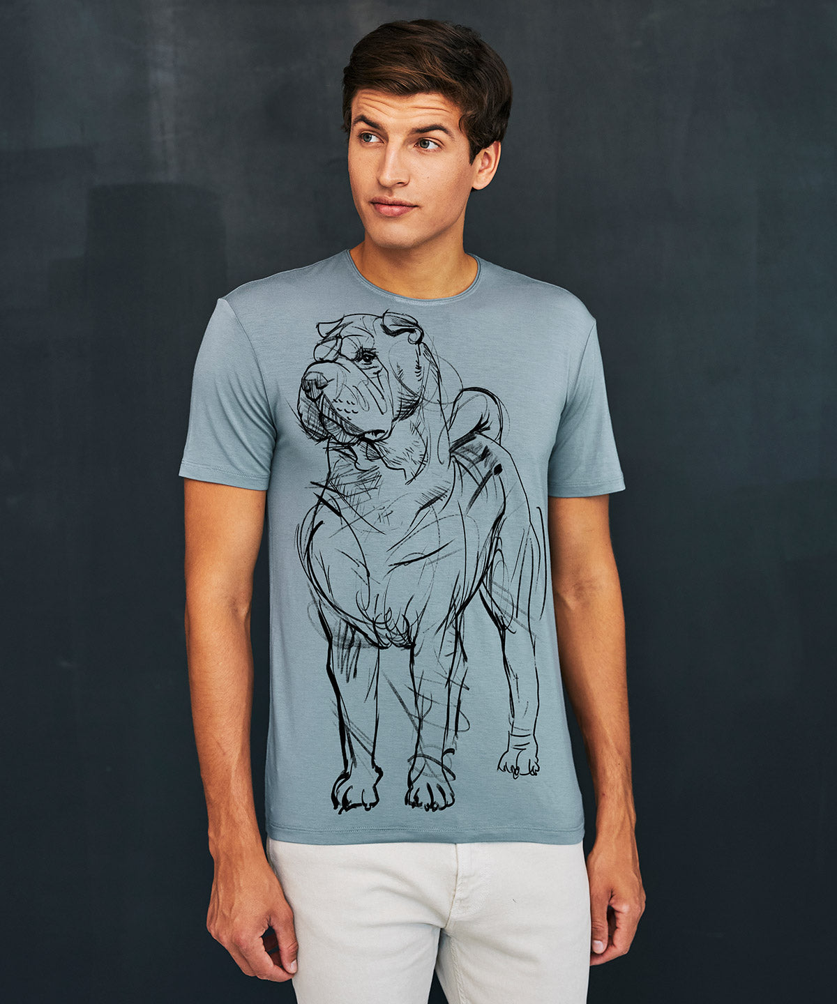 Shar Pei Men's Storm Cloud T-Shirt