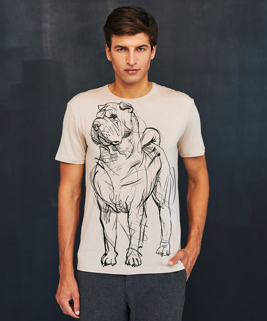Koszulka męska - Shar Pei - Hummus