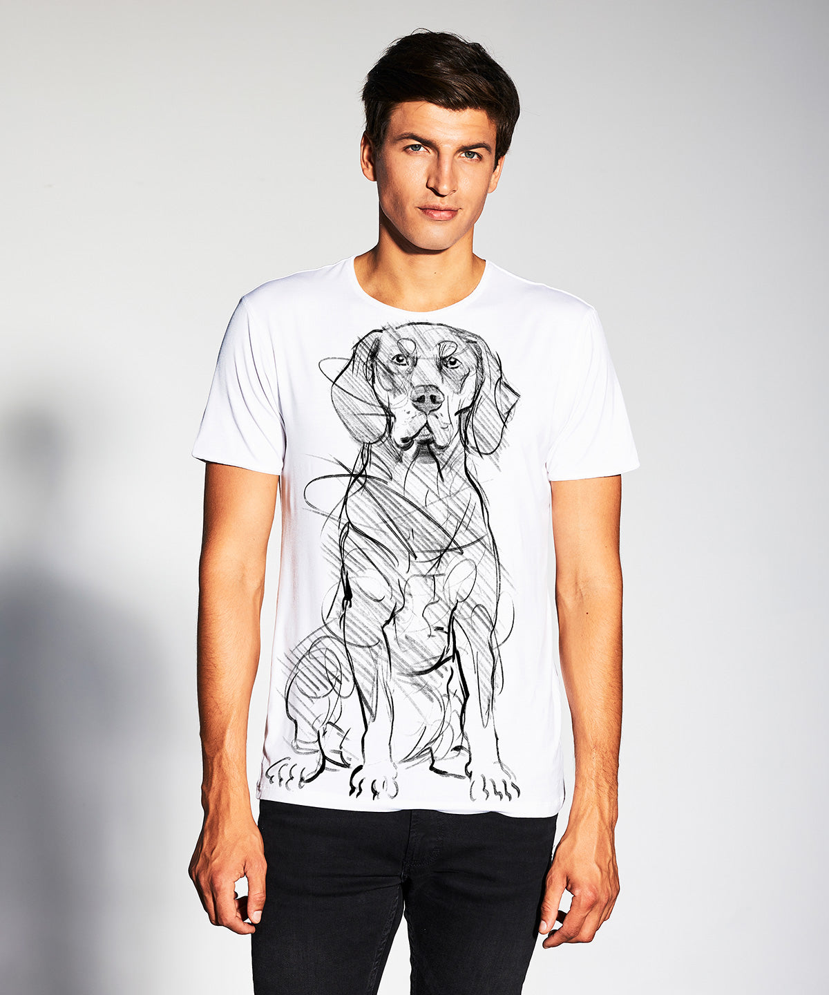 Gończy Polski Men’s White T-Shirt