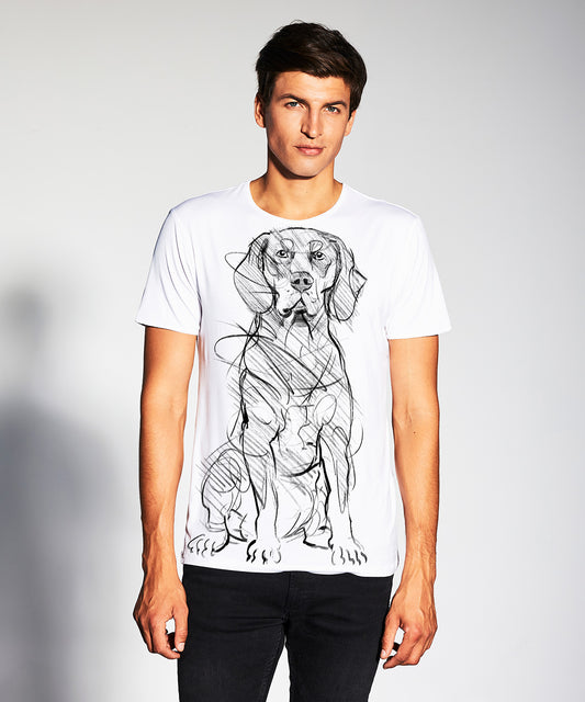 Gończy Polski Men’s White T-Shirt